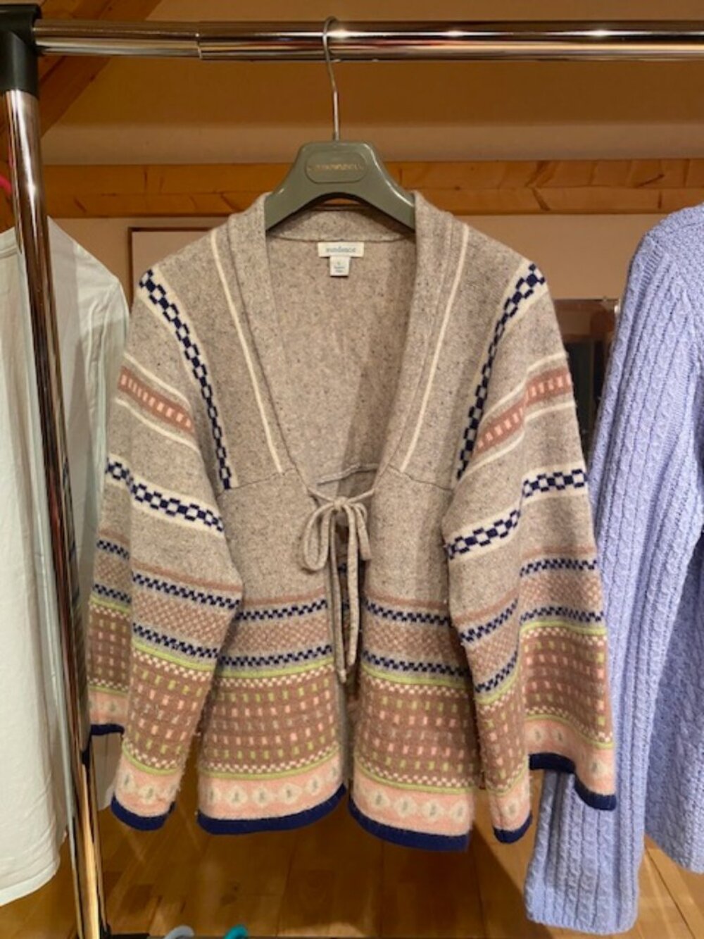 Sundance Sweaters L - 2, one cashmere, one acrylic, lovely - Periwinkle & Multi - Picture 2 of 15